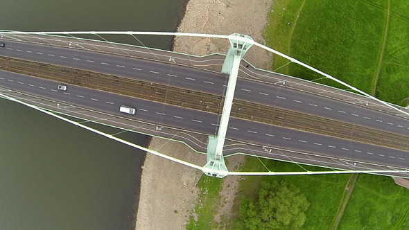 Aerial View of a Bridge Aerial View of a Bridge