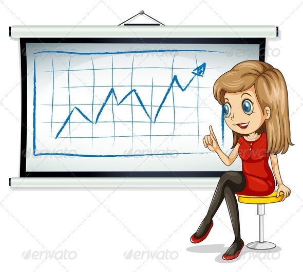 Businesswoman with Chart Businesswoman with Chart