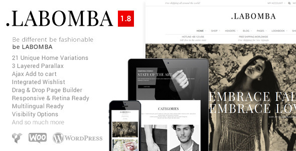 Labomba - Responsive Multipurpose WordPress Theme - WooCommerce eCommerce