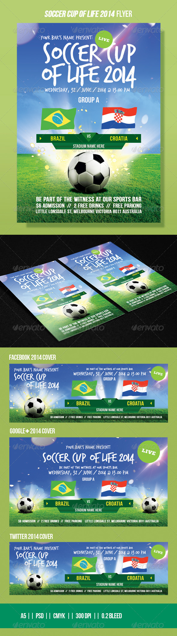 Soccer Cup Football Event Promo Flyer Soccer Cup Football Event Promo Flyer
