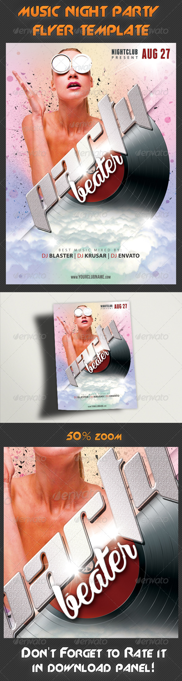 Music Night Party Flyer Template 19 Music Night Party Flyer Template 19