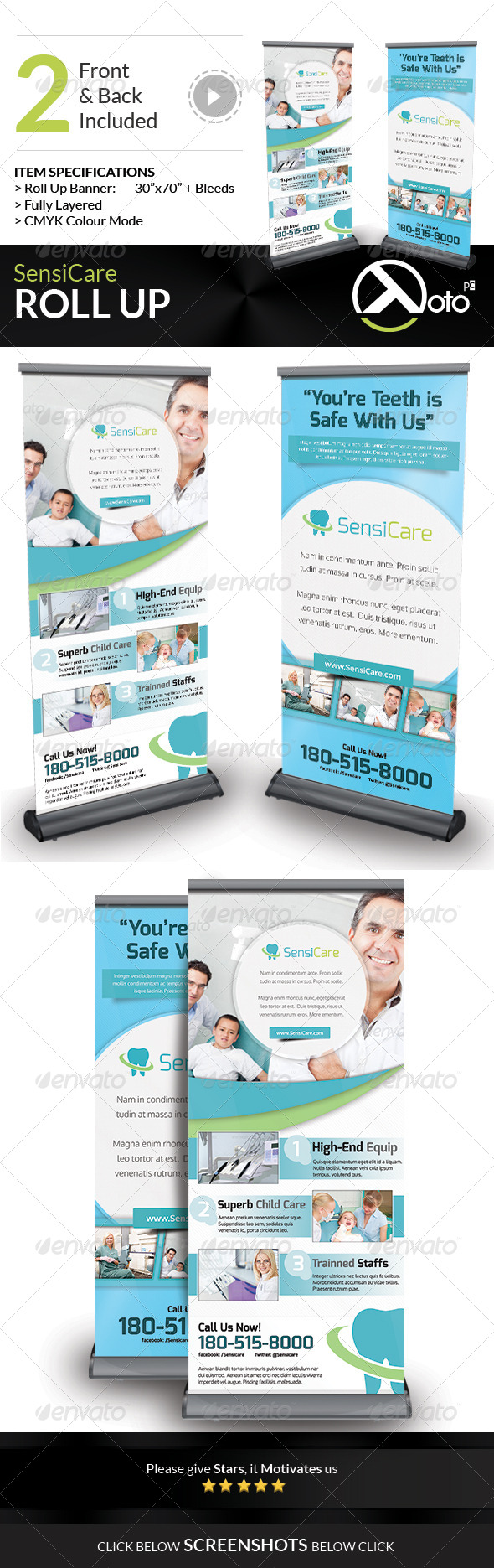 SensiCare Medical Dental Health Roll Up SensiCare Medical Dental Health Roll Up