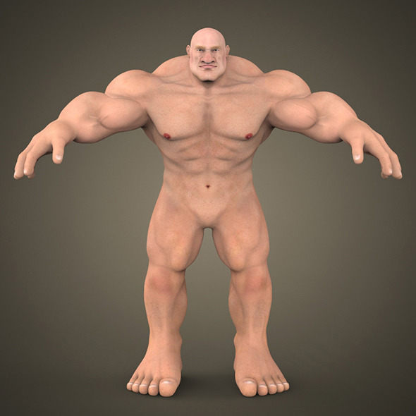 Fantasy Muscular Man - 3DOcean Item for Sale