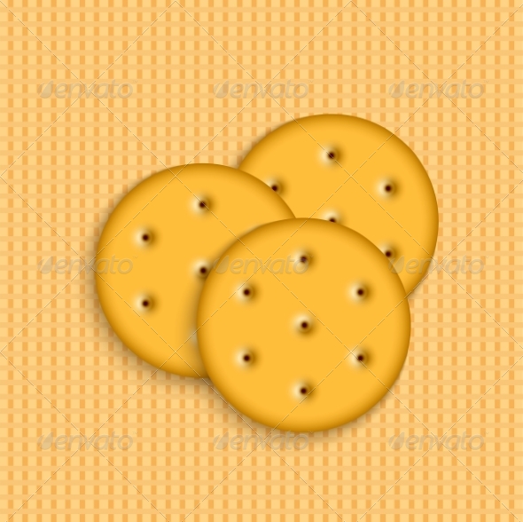 Crackers on Striped Background Crackers on Striped Background