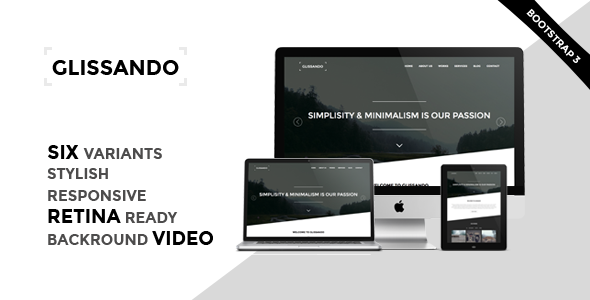 Glissando - Creative One Page HTML5 Template