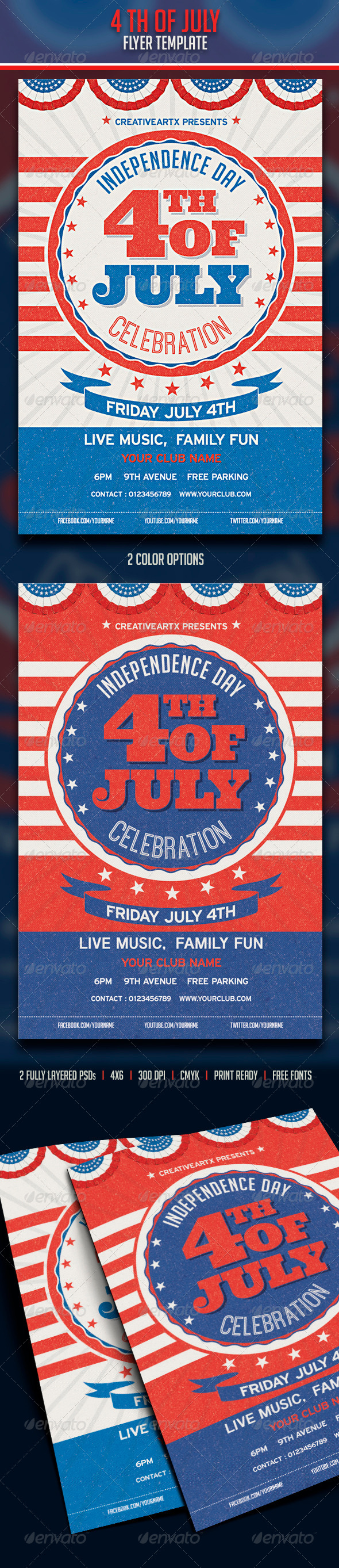 4th of July - Events Flyers