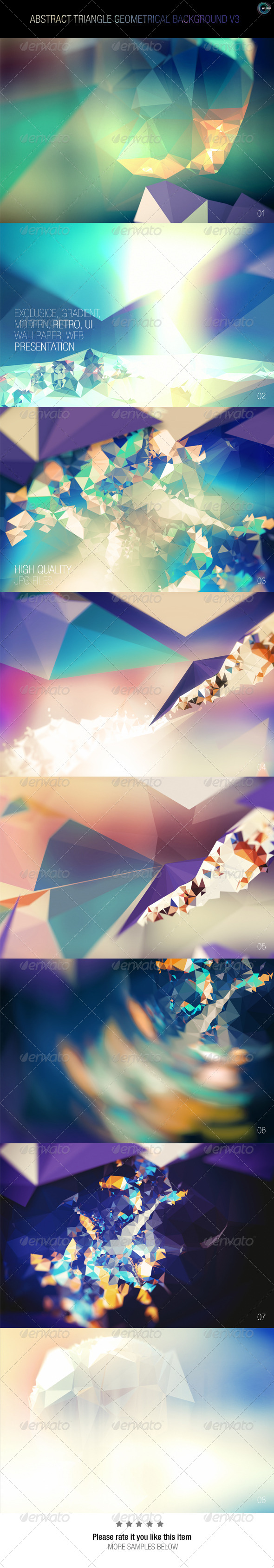 Abstract Triangle Geometrical Background V3