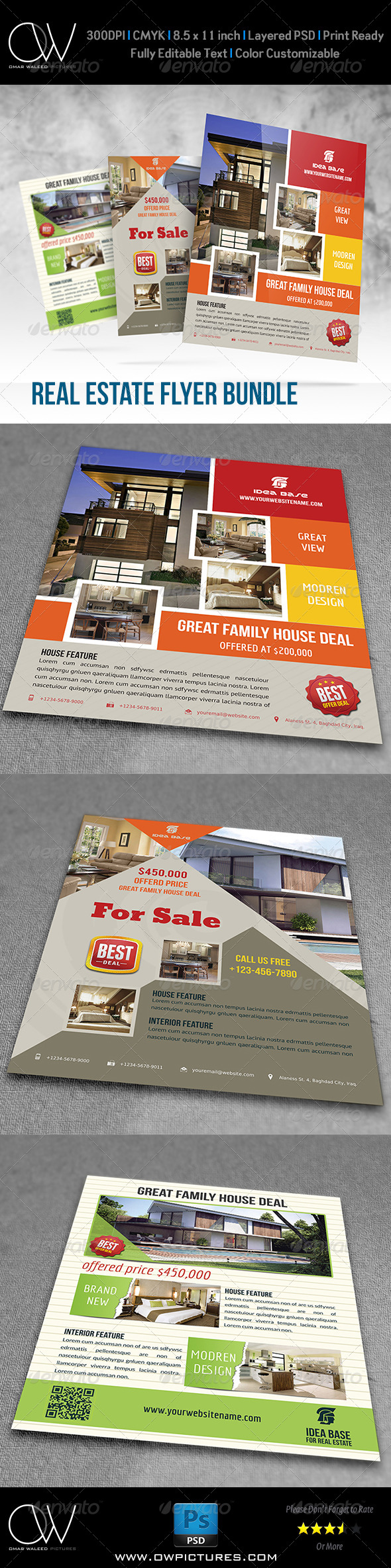 Real Estate Flyer Bundle Template Vol.2 Real Estate Flyer Bundle Template Vol.2