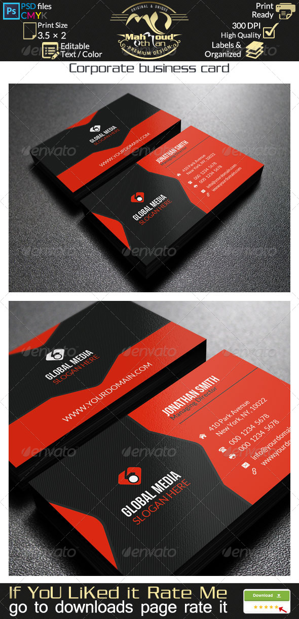 Corporate Business Card 31 Corporate Business Card 31
