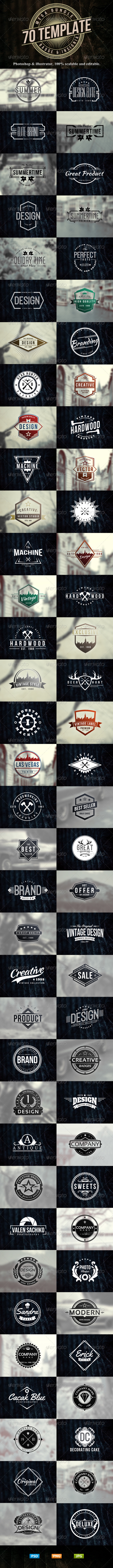 70 Logo Badge Insignia Templates Bundle 70 Logo Badge Insignia Templates Bundle
