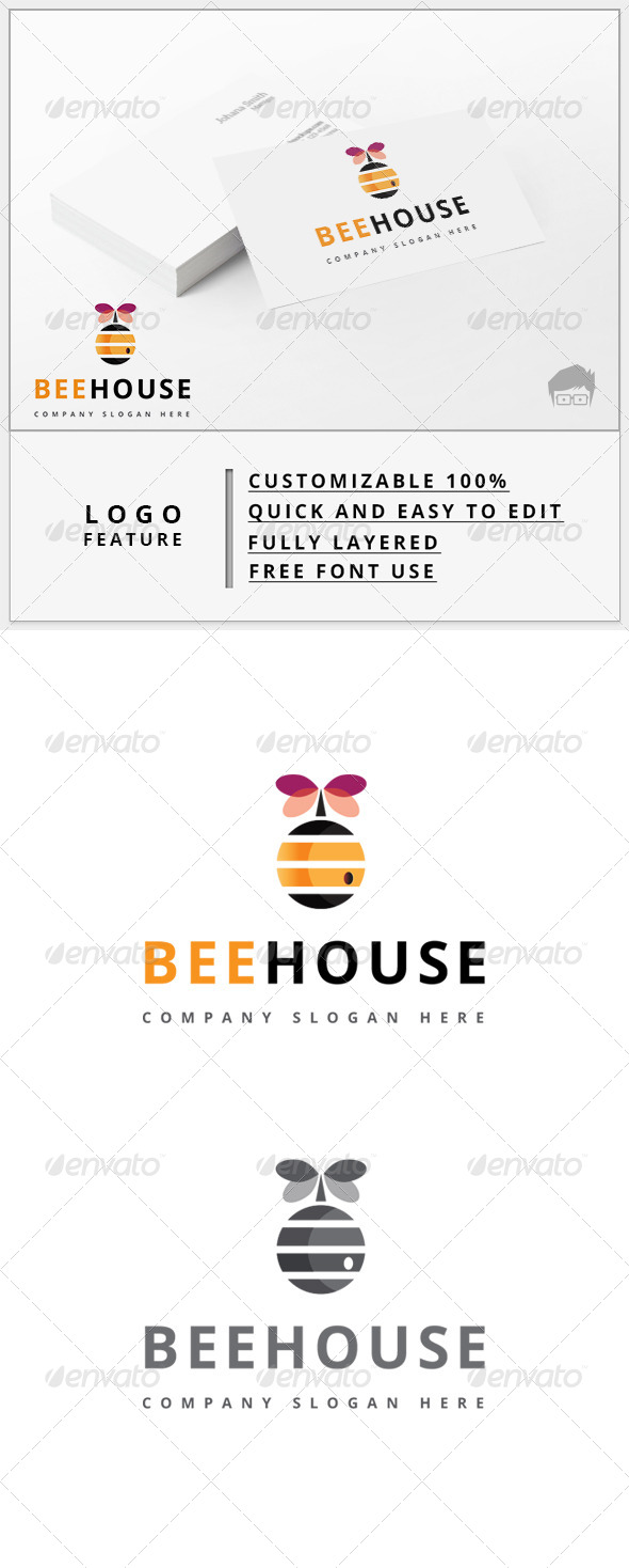 Bee House Logo Bee House Logo