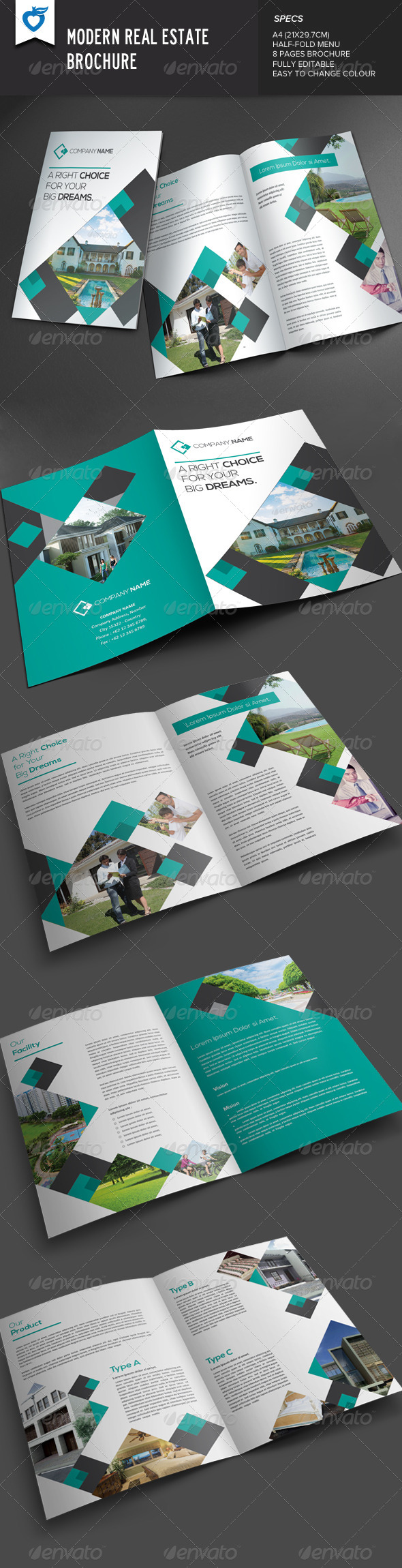 Modern Real Estate Brochure - Corporate Brochures