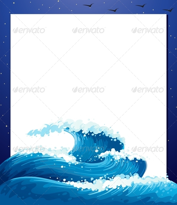 An Empty Paper Template with Giant Waves An Empty Paper Template with Giant Waves