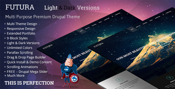 Futura, MultiPurpose Creative Drupal Theme