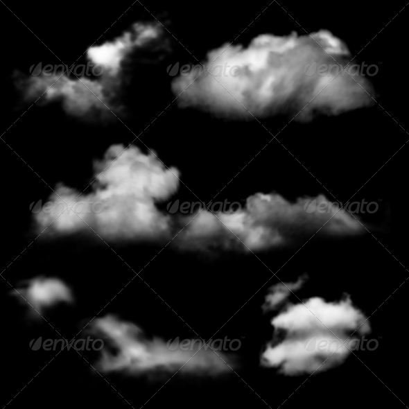 Clouds Over Black Background Clouds Over Black Background