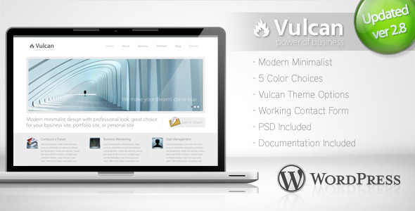 Vulcan Minimalist Business Wordpress Theme 4 Vulcan Minimalist Business Wordpress Theme 4