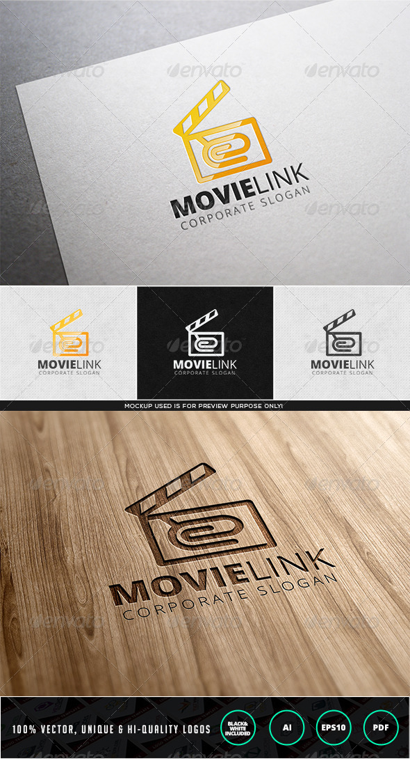 Movie Link Logo Template - Objects Logo Templates