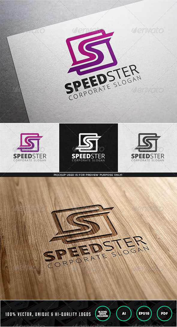Speedster Logo Template - Letters Logo Templates