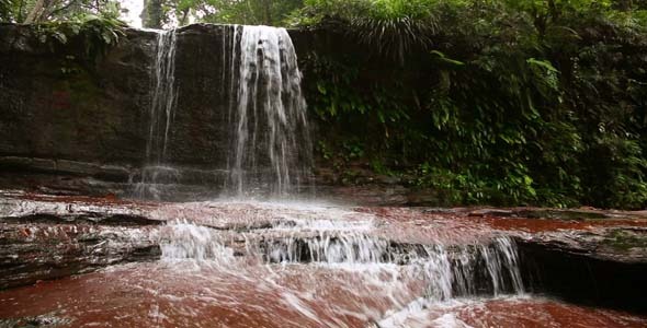 Waterfall In Borneo Ranforest River Waterfall In Borneo Ranforest River