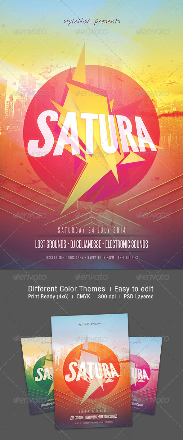 Satura Flyer - Clubs & Parties Events