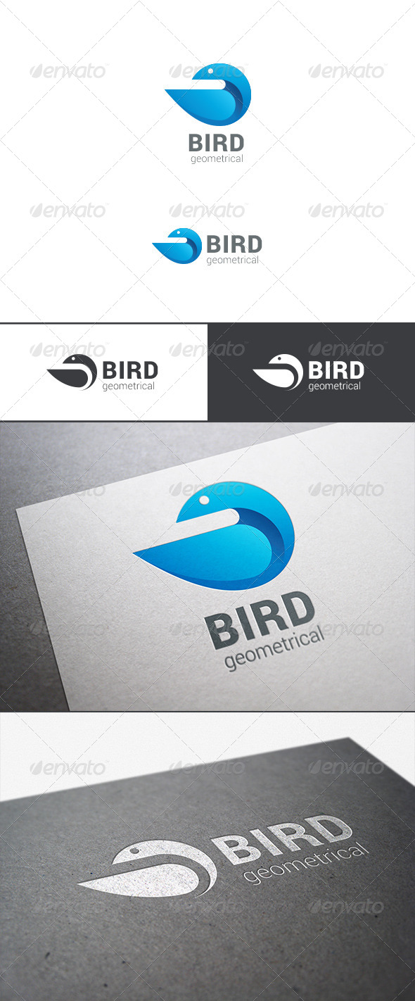 Logo Bird Abstract Geometrical Logo Bird Abstract Geometrical