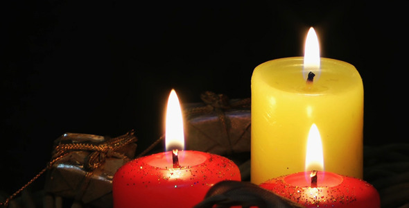 Candles and Gift Box 4 Candles and Gift Box 4