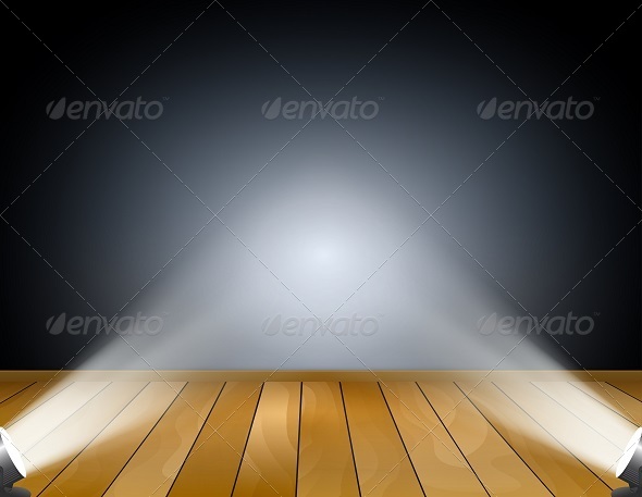 Dark Background with Spotlights Dark Background with Spotlights