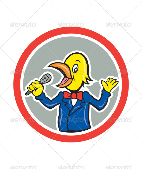 Yellow Bird Singing Cartoon Yellow Bird Singing Cartoon