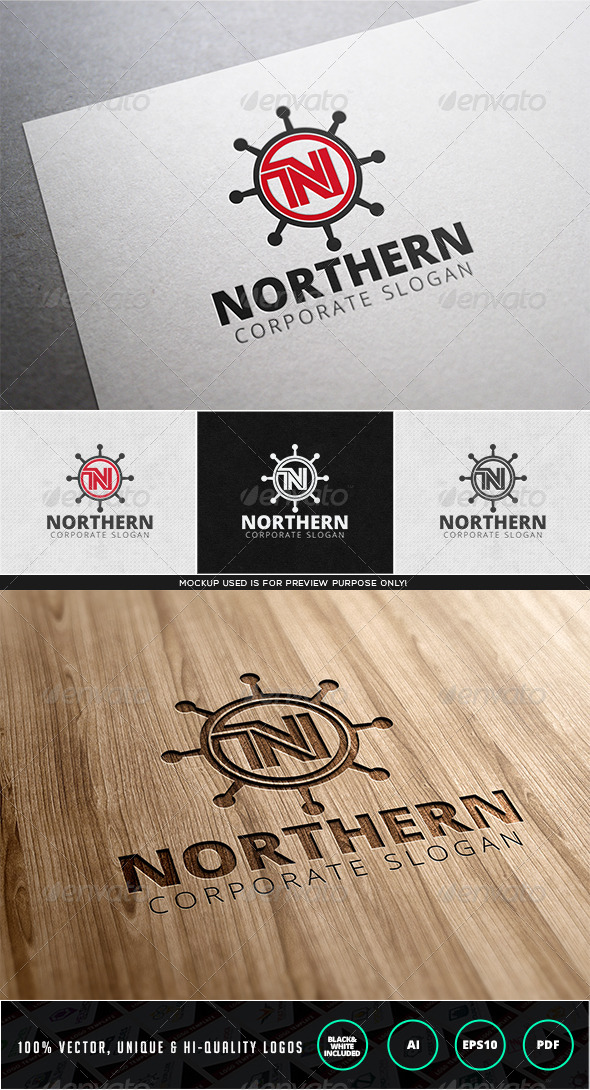 Northern Logo Template - Letters Logo Templates