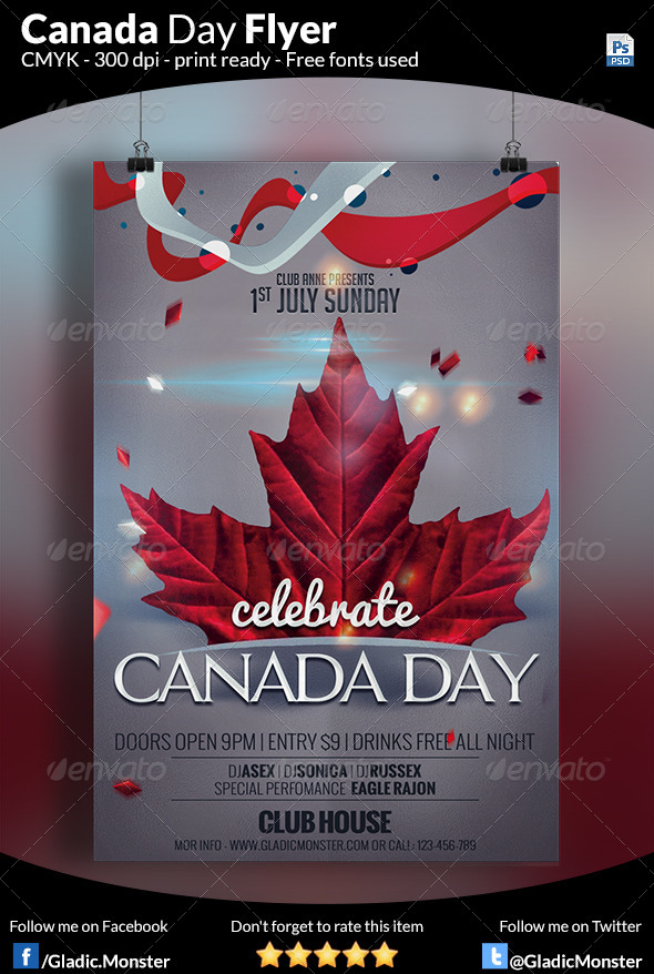 Canada Day Flyer Canada Day Flyer