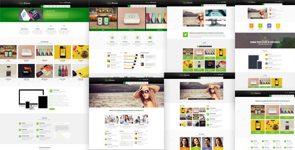 Green Business Wordpress CMS Template Green Business Wordpress CMS Template