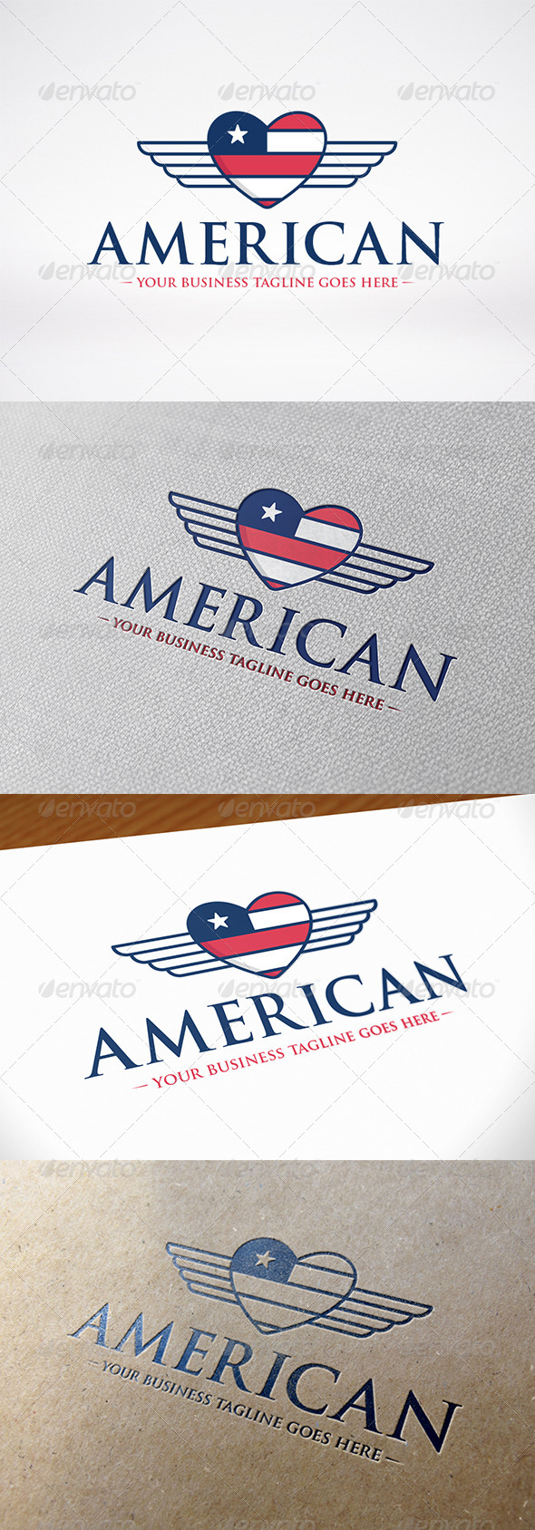 American Love Logo Template American Love Logo Template
