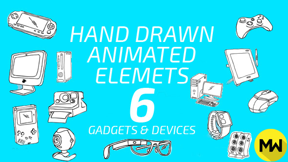 Hand Drawn 06 Gadgets & Devices Pack of 52 Hand Drawn 06 Gadgets & Devices Pack of 52