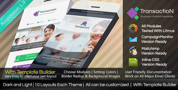 ThemeForest TRANSACTION Responsive Email With Builder 7956614 ThemeForest TRANSACTION Responsive Email With Builder 7956614