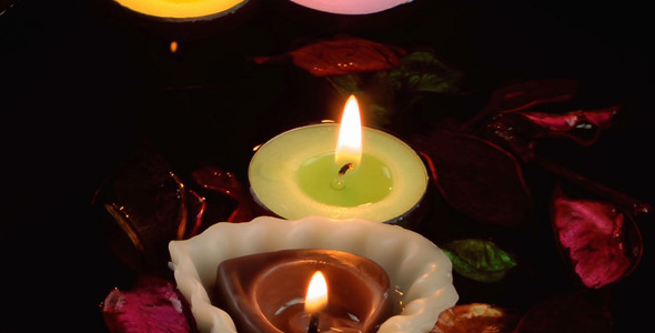 Candles and Dry Leaves on the Water 11 Candles and Dry Leaves on the Water 11