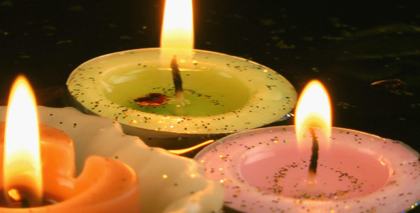 Candles and Dry Leaves on the Water 12 Candles and Dry Leaves on the Water 12