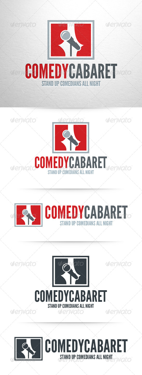 Comedy Cabaret Logo Template Comedy Cabaret Logo Template