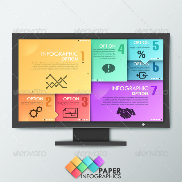 GraphicRiver Paper Infographics Template 7931221 GraphicRiver Paper Infographics Template 7931221