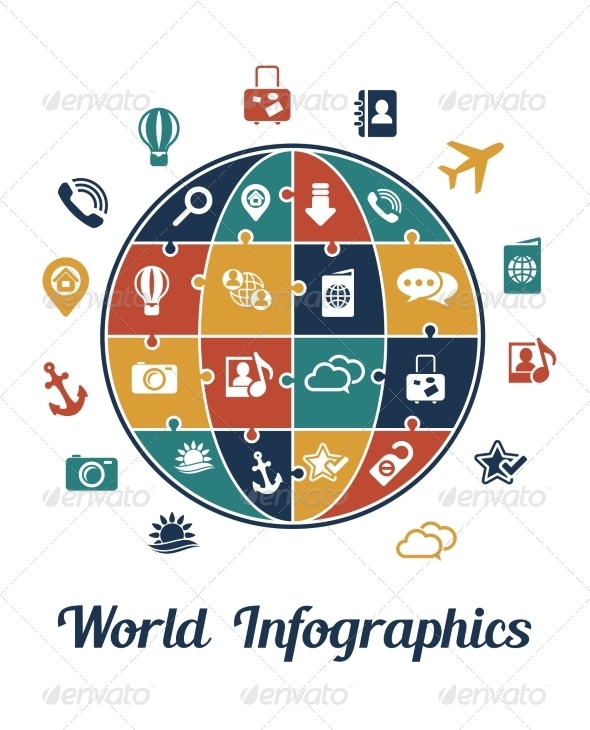 Travel Infographic Icons Travel Infographic Icons