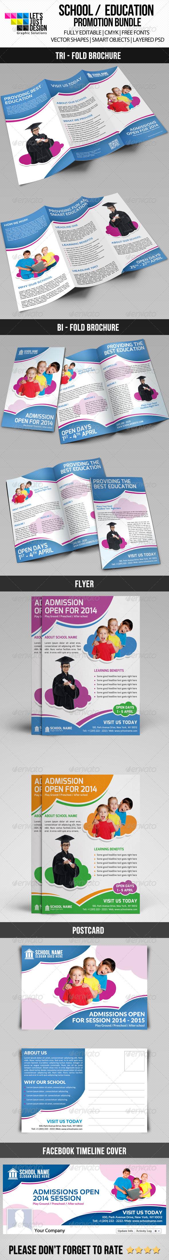 School Promotion Material Bundle School Promotion Material Bundle