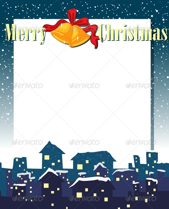 Empty Christmas Card Template