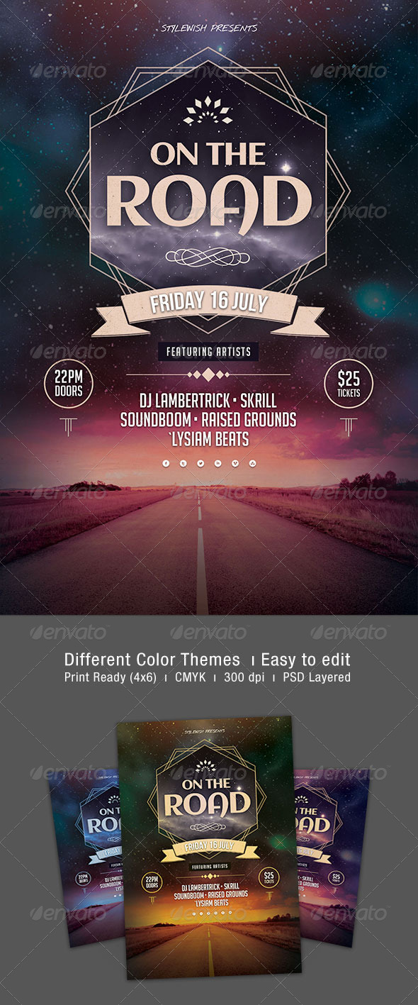 On The Road Flyer - Concerts Events