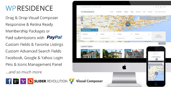 ThemeForest WP Residence Real Estate WordPress Theme 7896392