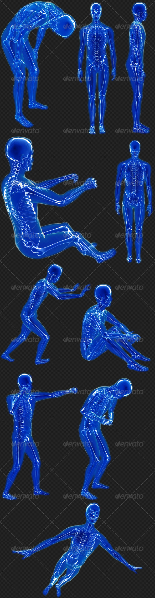 GraphicRiver Human X-Ray 10 Poses Pack 7973042 GraphicRiver Human X-Ray 10 Poses Pack 7973042