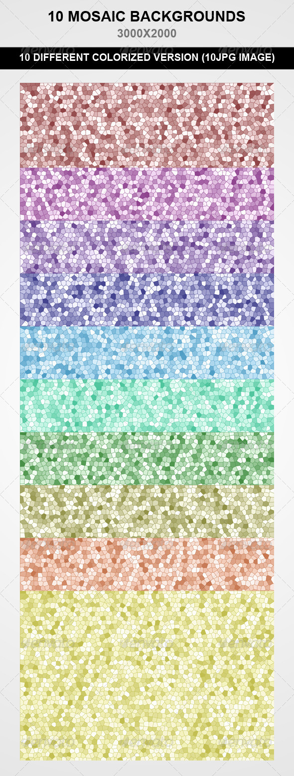 10 Mosaic Backgrounds 10 Mosaic Backgrounds