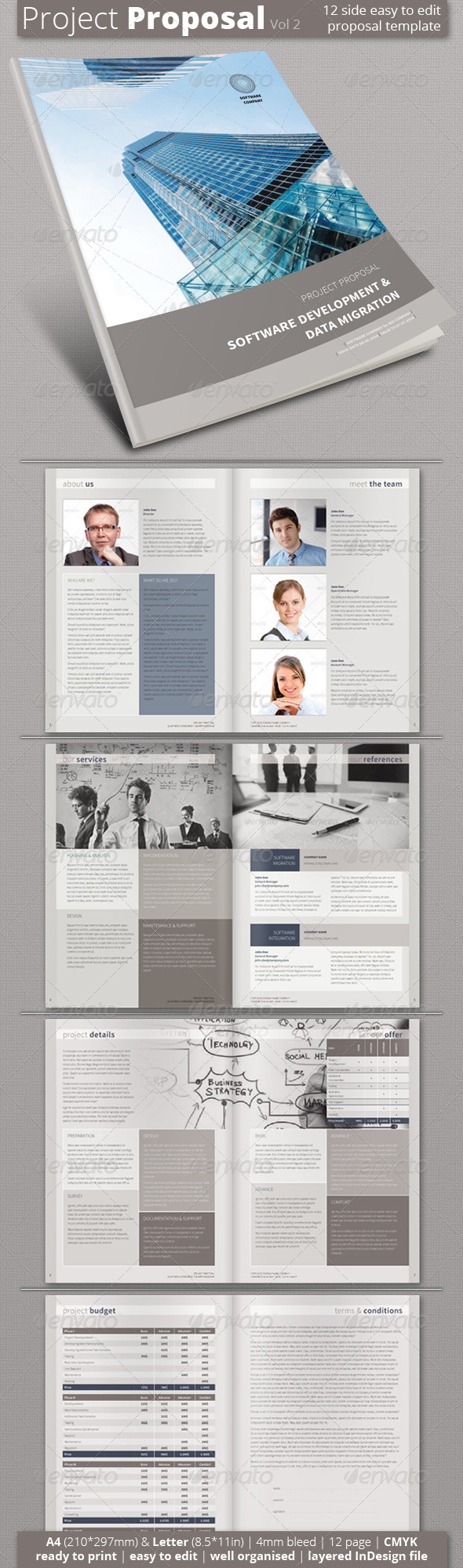 Project Proposal (Vol 2) - Proposals & Invoices Stationery