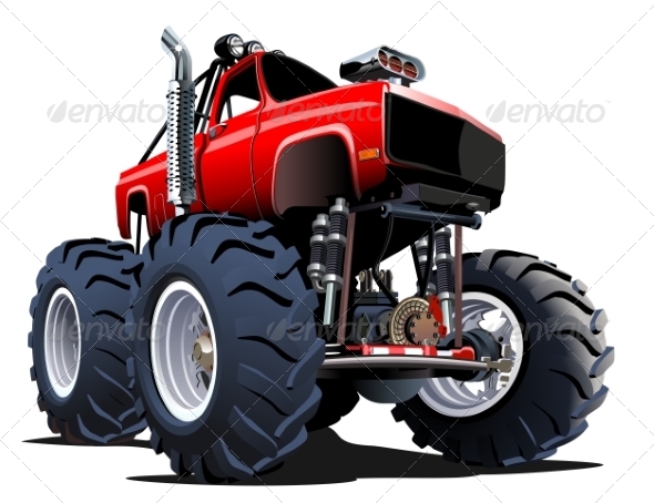 Cartoon Monster Truck