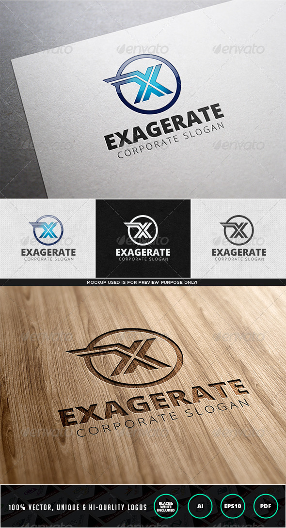 Exagerate Logo Template Exagerate Logo Template