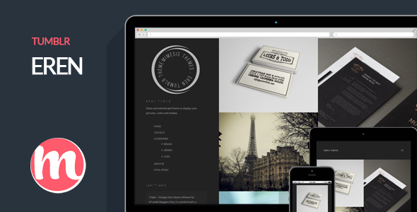 ThemeForest Eren Minimal Portfolio Theme For Tumblr 7789146 ThemeForest Eren Minimal Portfolio Theme For Tumblr 7789146
