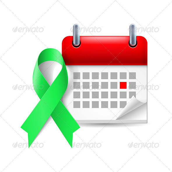 Awareness Ribbon and Calendar